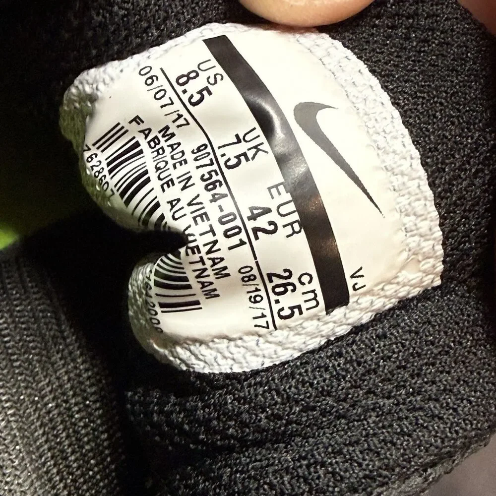 Nike Zoom Rival S 9 Black White Mens Size 8.5 Track & Field Sprinting Shoes